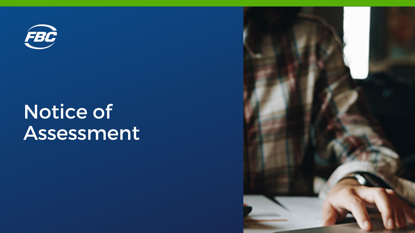 FBC inar On Demand Notice of Assessment